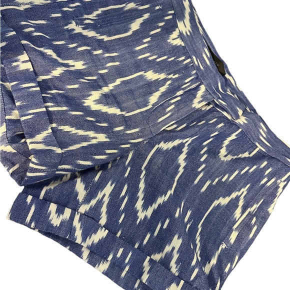 JCrew Size 4 bright blue and white shorts. Great condition. Pockets. - Picture 2 of 11